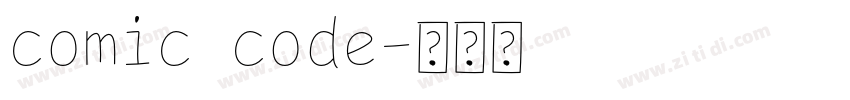 comic code字体转换